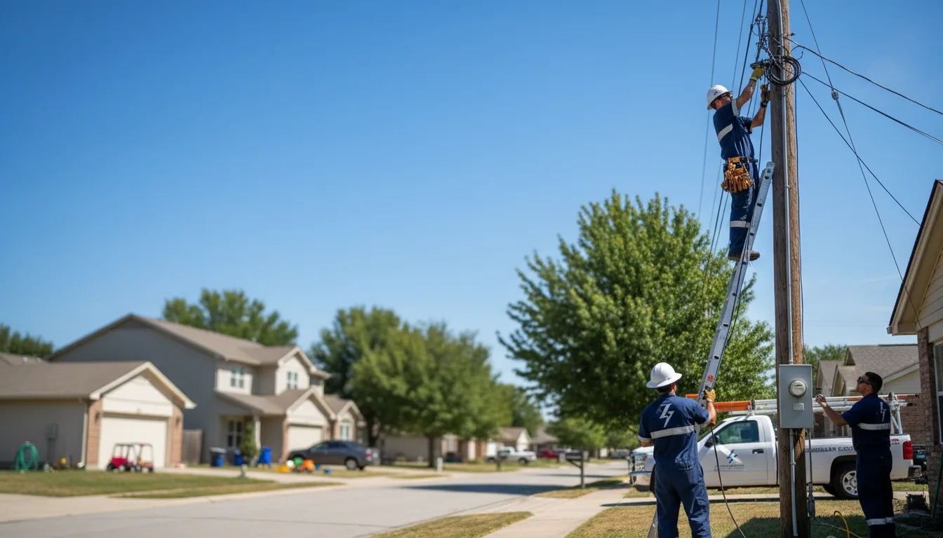 Residential electrician providing installation services in Roscoe, SD